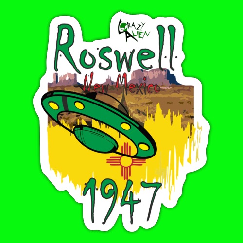 Crazy Alien Roswell 3 - Adesivo