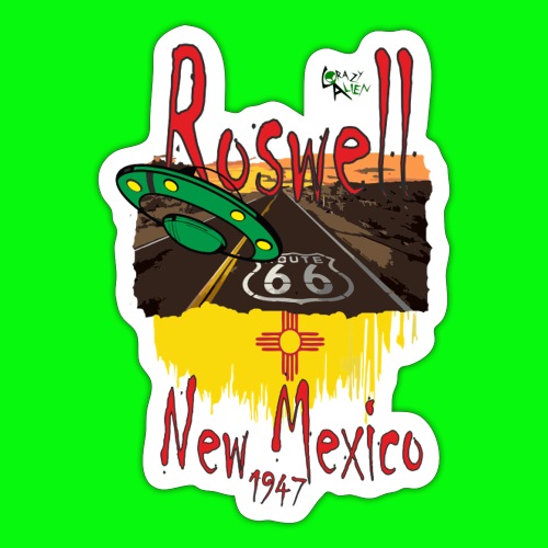 Crazy Alien Roswell - Adesivo