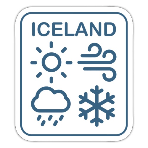 HUH! Iceland / Weather STICKER (Full Donation) - Sticker