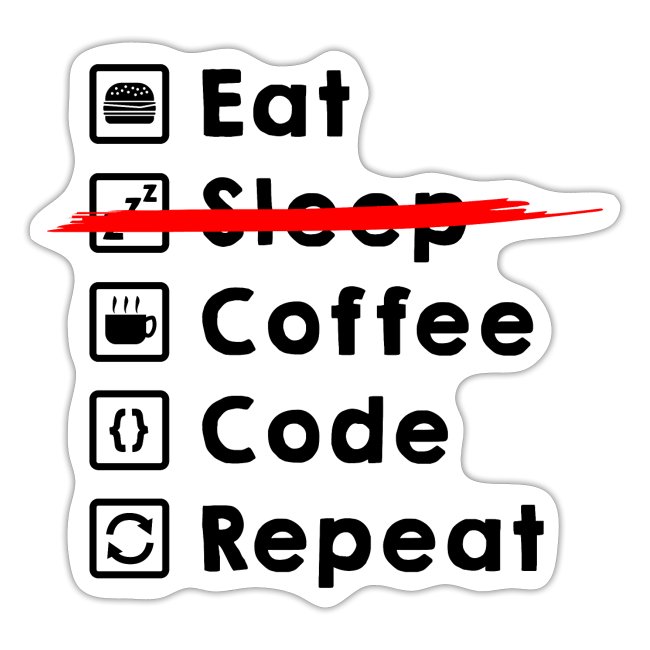 Eat Coffee Code Repeat