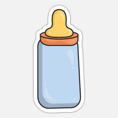 Baby milk bottle' Sticker | Spreadshirt