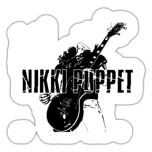 NP gitarrist Logo schwarz - Sticker