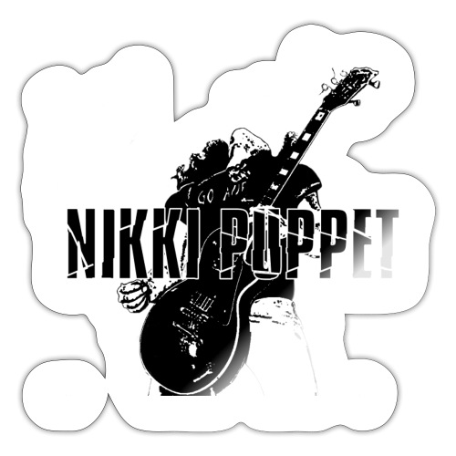 NP gitarrist Logo schwarz - Sticker