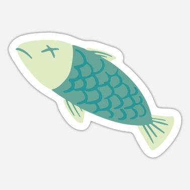 Pegatinas de peces muertos | Diseños únicos | Spreadshirt