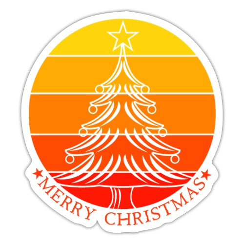 Frohe Weihnachten - Merry Christmas - Sticker