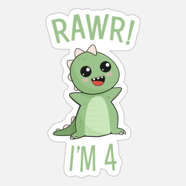 Pegatina «Rawr Significa Te Amo En Dinosaurio» De Elvisg03 Redbubble |  