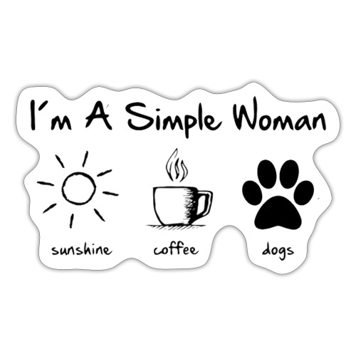 simple woman - Sticker