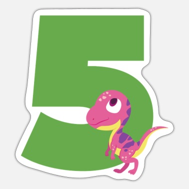 5th birthday / 5 years / birthday child Dinos child' Sticker | Spreadshirt
