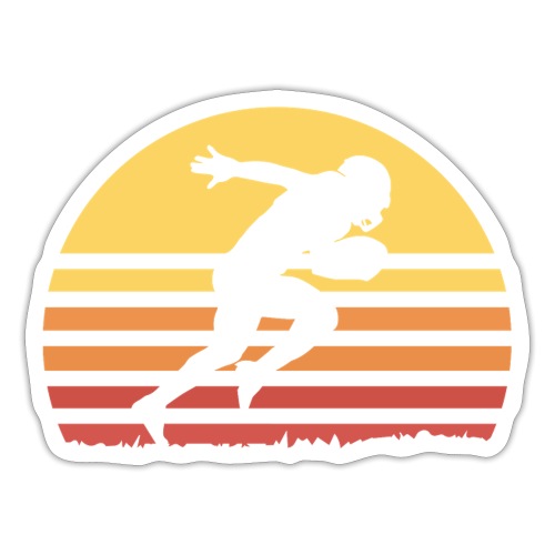 Football Sunset - Sticker