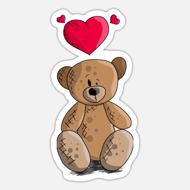 Pegatinas de oso de enamorado oso | Diseños únicos | Spreadshirt