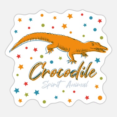 Spiritual power animal crocodile, alligator' Sticker | Spreadshirt