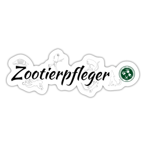 Zootierpfleger, Logo - Sticker