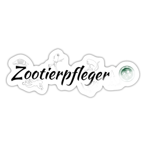 Zootierpfleger, Logo - Sticker