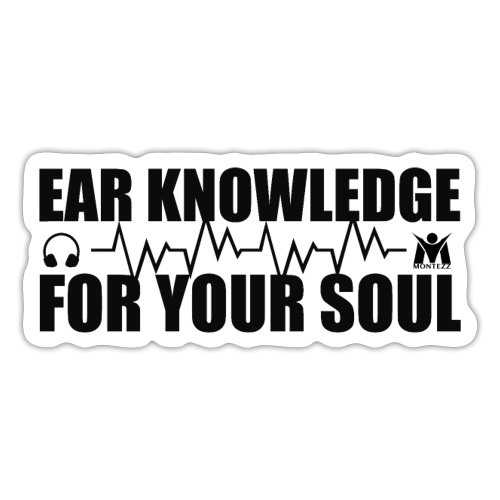 RM - Ear knowledge for your soul - Black - Sticker