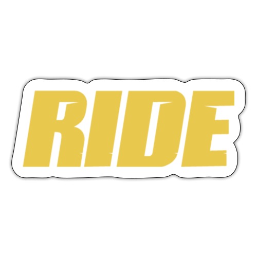 Ride Logo Gold - Klistermärke
