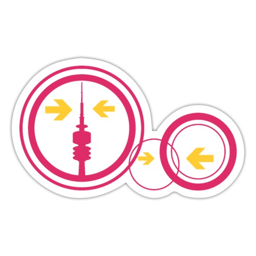 Freifunk München Mesh-Logo - Sticker