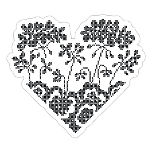 Serdce (Heart) 2A BoW - Sticker