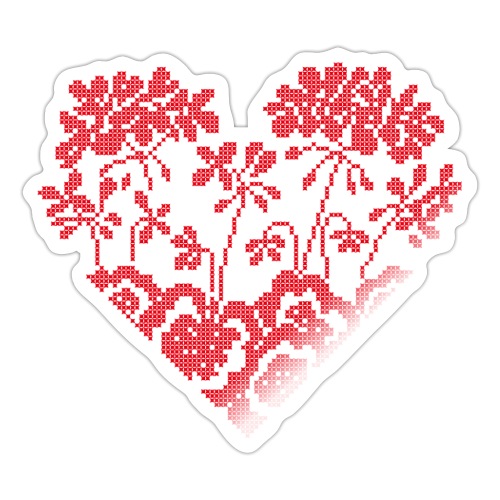 Serdce (Heart) 2A - Sticker