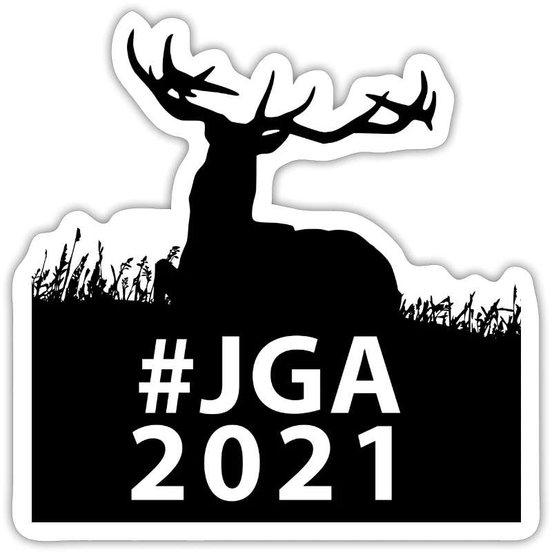 JGA 2021 mit Hirsch - Sticker