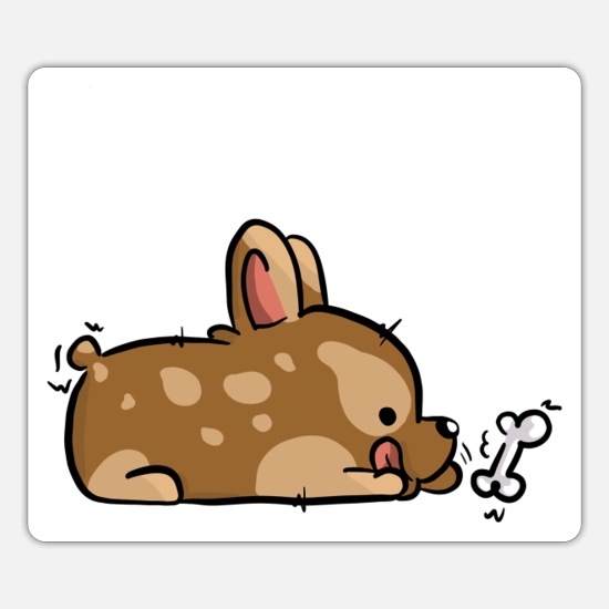 Cute cartoon dog / pets' Sticker | Spreadshirt