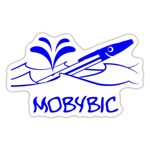 MOBYBIC ! (baleine, stylo) - Autocollant