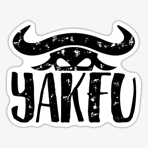 YakFu (Black) - Sticker