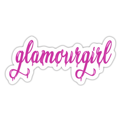 Glamourgirl dripping letters - Sticker