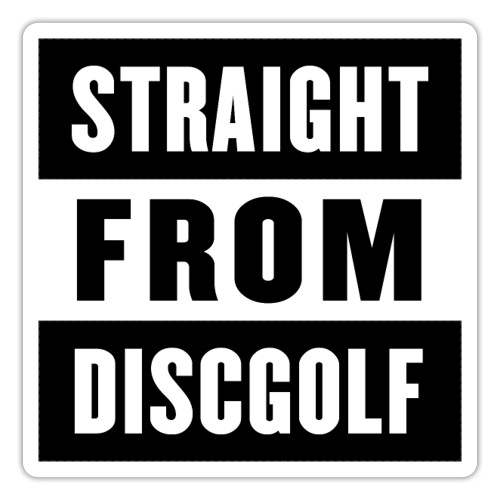 Straight From Discgolf - Sticker