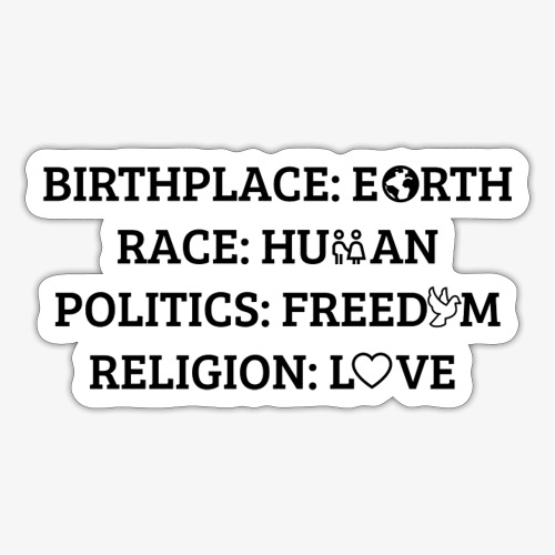 Religion Love - Sticker
