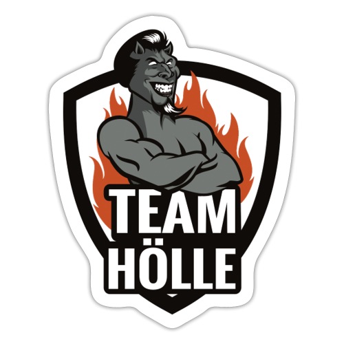 Team Hölle Logo s/w - Sticker