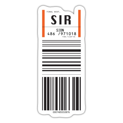 Flughafen Sitten - Sion - SIR - Sticker