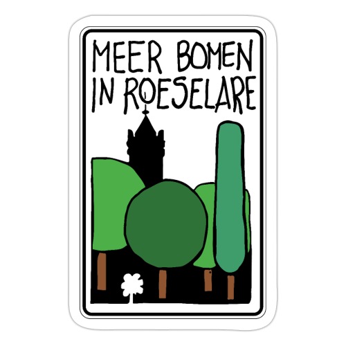 Meerbomen in Roeselare - Sticker