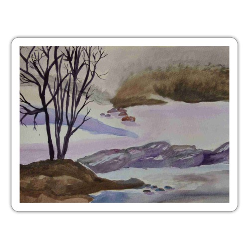 Landschaft im Winter - Sticker