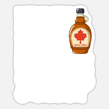 Maple syrup maple tree cones Canada sugar maple' Sticker | Spreadshirt