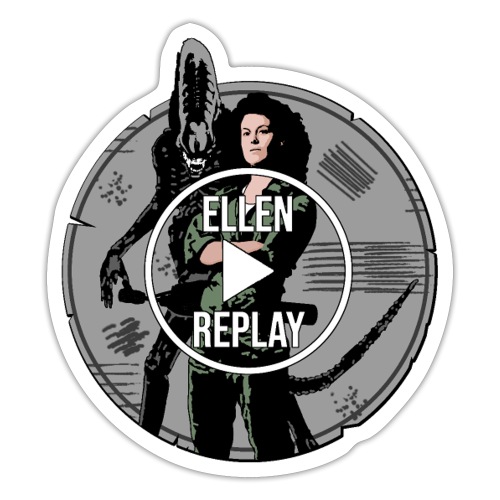 ELLEN REPLAY ! (cinéma, film, science-fiction) - Autocollant
