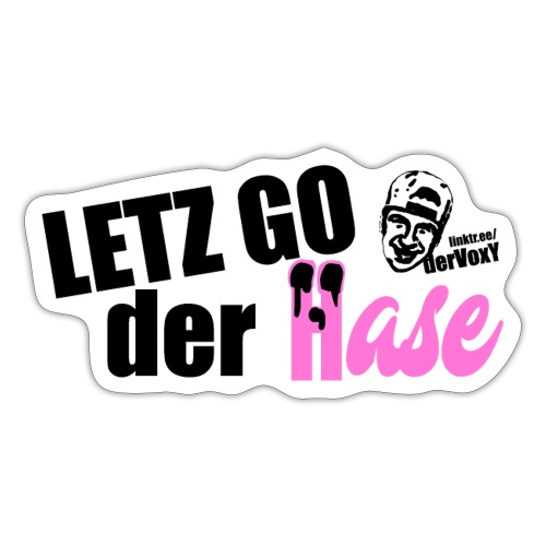 Hase black Pink - Sticker