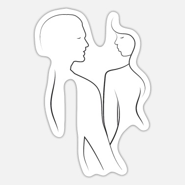 Pegatinas de otros silueta parejas | Diseños únicos | Spreadshirt