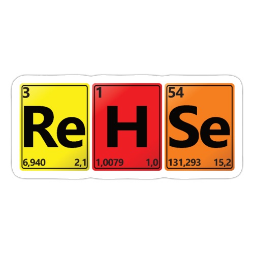 REHSE - Dein Name im Chemie-Look - Sticker