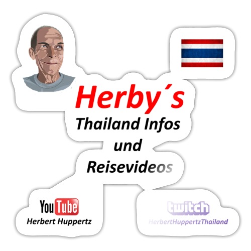 Herby´s Thailand Infos und Reisevideos - Sticker