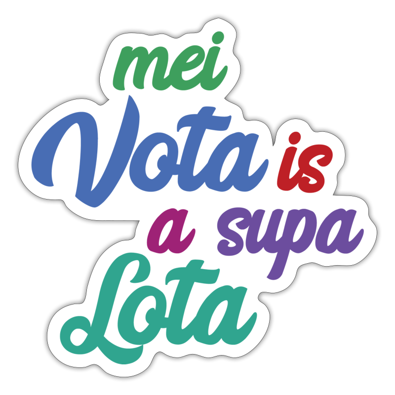 Mei Vota is a supa Lota - Sticker