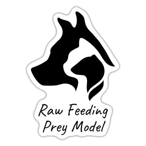 logo raw feeding noir - Autocollant