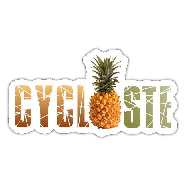 Cycliste ananas