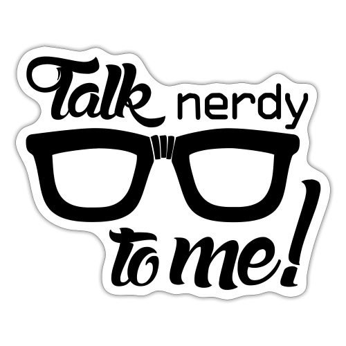 Nerdy talk - Sticker
