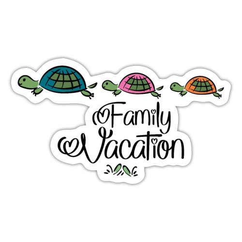 Sommerferien mit der ganzen Familie - Sticker