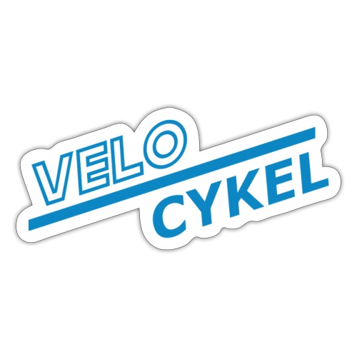 Vélo Cykel - Vélo écrit en suédois - Autocollant