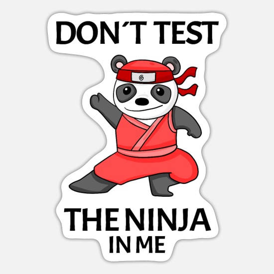 Ninja Panda' Sticker | Spreadshirt