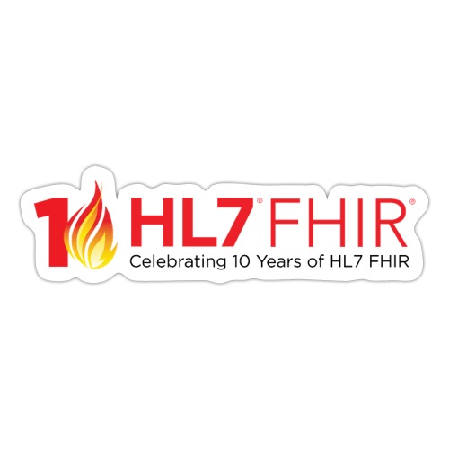 HL7 FHIR 10th Anniversary - Naklejka