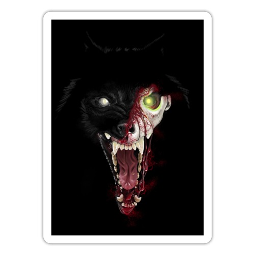 Zombie Wolf - Naklejka