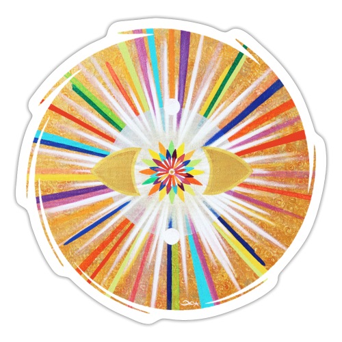 Sternentor Regenbogen-Lichtkraft rund Sonja Ariel - Sticker