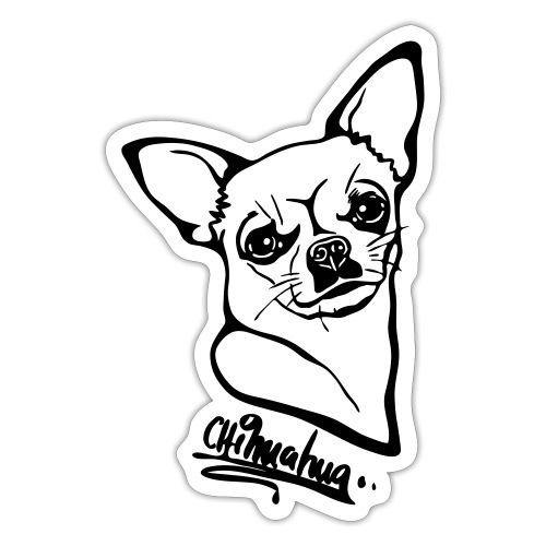 CHIHUAHUAwithoutbackground text - Sticker